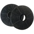 2er-Set: VIESTA VDAKF02 Kohlefilter für VIESTA Dunstabzugshaube VDE6065SR/ Ersatzfilter für den Umluftbetrieb - Schwarz
