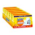 Swiffer Staubmagnet Nachfüllpackung, 25 Tücher (5×5) mit Febreze-Duft, Fängt Und