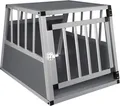 EUGAD Hundetransportbox Alu Hundebox Reisebox Autobox für kleine/mittlere Hunde Französische Bulldogge Beagle Terriers Dackel 69 x 54 x 50 cm