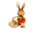 Kuhnert Dekofigur Kuhnert Osterhase Stupsi mit Lamm, Handarbeit aus dem Erzgebirge
