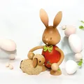 Kuhnert Stupsi Osterhase Ostern Lamm Handarbeit Erzgebirge Holzkunst Osterdeko