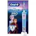 Oral-B Pro Kids Disney Frozen Zahnbürste (Für Kinder ab 3 Jahren, 2 Putzprogramme, 4 wechselbare Sticker, Lieferumfang: 1 Pro Kids Handstück, 1 ... - Bunt
