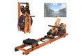JASPORT Rudergerät R3 Klappbar Wasserrudergerät für Zuhause (aus Eiche, Klappbares Rudermaschine, Wasserbehälter mit MAX-Füllstand-Markierung), mit Trainingscomputer (Kinomap kompatibel) & Tablethalterung
