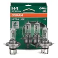 2x OSRAM H4 ULTRA LIFE Glühlampen Halogen LongLife 12V 60/55W P43t 64193ULT-2HB