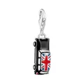 THOMAS SABO Charm-Anhänger LONDON Taxi mit Union Jack Silber 925 Sterlingsilber, Kaltemail