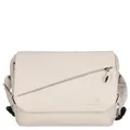 Kenorada Messenger Bag Leisure CT17-B | Unisex Umhängetasche mit 14" Laptopfach | Überschlag & 2-Wege-Reißverschluss | Außen- & Innenfächer | Verstellbarer, gepolsterter Schulterriemen (beige, L)