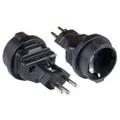 Good Connections PA-6002S - Typ J (CH) - Typ F - Schwarz - Strom/Netzteil