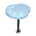 Saarwebstore Kunststoff Tisch Satz mit Aluminium Tischbein & Fuß Verschiedene Größen und Formen Boot Campingtisch Caravan Reisemobil Größe Palm 450 x 390mm