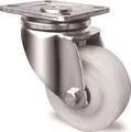 Schwerlast-Lenkrolle D.100mm Trgf.500kg Ku.Platte L100xB85mm Farbe Rl.weiß TW