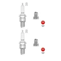 2x NGK 2411 Zündkerze für Jaguar XJ Talbot Simca 1000 BMW Porsche NSU Alfa Romeo