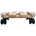 Pflanzenroller Rund 30cm 120kg Blumentopf Untersetzer Rollbrett Wagen Kübel Korb