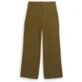 TOM TAILOR DENIM Damen High Waist Culotte Hose, grün, Uni, Gr. L