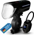 Fischer LED-Frontlicht 100 Lux mit Fernlicht  Fahrradbeleuchtung