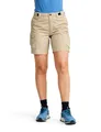 RevolutionRace Rambler Lightweight Pro Shorts für Damen, Leichte Kurze Hose und Wandershorts für Damen, Aluminium/Brindle, XL