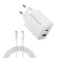 Anker 20W USB C Ladegerät USB-Schnellladenetzteil Kompatibel mit iPhone/ iPad