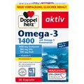 Omega-3 Kapseln 1400mg Doppelherz mit Vitamin E 30 Stück EPA DHA Fettsäuren