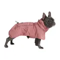 Spark Paws Hunderegenmantel, wasserdichte Winddichte Regenjacke, für kleine, mittlere, große und extra große Hunde, reflektierend, atmungsaktiv, mit vollständigem Körperschutz - Sea Pink, L