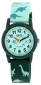 Q&Q by Citizen Lernuhr Kinder Armbanduhr Dino Uhr Kunststoffarmband Grün 10 ATM