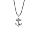 Order & Smile Schmuck Kette mit Anhänger Herrenkette mit Anker, gestempelt