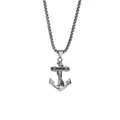 Herrenkette mit Anker Anhänger Edelstahl Kette Herren Männer Geschenk mit Etui