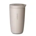 VINSUN Thermobecher Kaffee to go 350ml - auslaufsicher, doppelwandig isoliert, Edelstahl - Heiß & Kaltgetränke - Kaffeebecher mit Quick Press Verschluss für Auto, Uni