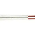 Zwillingsleitung H03VH-H 2x0,75mm2, 25m-Ring, weiß