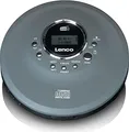LENCO CD-Player tragbar CD-400GY | DAB+ Radio | Anti-Shock | MP3 CD-R/RW Wiedergabe | Akku bis 12h | grau