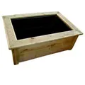 Ubbink Fertigteich Ubbink Quadro Wood II - kesseldruckimprägnierte Holzumrandung (28mm)