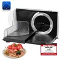 Emerio Multifunktionale Allesschneider – 100 W – Schnittstärke 0–17 mm – Edelstahlmesser – elektrische Schneidemaschine – MS-125000.1 - Schwarz