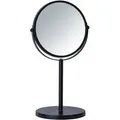 Kosmetik-standspiegel Assisi Ø 17 Cm Schwarz, Schwarz, Stahl Schwarz - Schwarz - Wenko