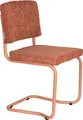 2er Set Zuiver Ridge Kink Esszimmerstuhl Stahl/Polyester