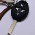 Auto Schlüssel Silikon Schutz Hülle Schwarz für MINI One Cooper Cabrio Clubman