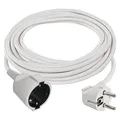 EMOS - IP20 Verlängerungskabel 7m - 1 Schuko-Steckdose - 250 V, 16 A, 3680 W - hochwertige PVC-Isolierung - H05VV-F3G 1,5 mm2 - erhöhter Berührungsschutz - für Innen - weiß