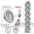 6x LED Einbaustrahler schwenkbar weiß GU10 Decken-Spot Einbau-Leuchte