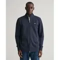 Gant für Herren. 2008006 Shield Zip Hoodie navy (XS), Lässig, Baumwolle, Langarm, Marine