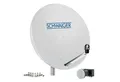 Schwaiger 714500 SAT-Antenne (75 cm, Stahl, Quad LNB, hellgrau)