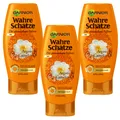 (23,35€/L) 3x 200ml Garnier Wahre Schätze Spülung Der wunderbare Nährer Arganöl