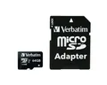 Verbatim Micro SD-Karte (Mikro SD Speicherkarte mit Adapter Verbatim 44084)