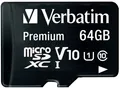 64GB Microsdxc Speicherkarte Class 10 mit Adapter - Neu