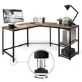 MIADOMODO® Schreibtisch Eckschreibtisch Bürotisch PC Computertisch Arbeitstisch