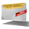 DeinLichtschacht – Lichtschachtabdeckung Edelstahl – Mit Insektenschutz - Verschiedene Muster - Rostfrei & langlebig – Begehbar – Einfache Montage – Hochwertiges Design & Funktion – Made in Germany