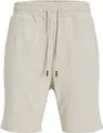 JACK & JONES Bradley Sweat Shorts loose fit, heren joggingbroek kort, beige