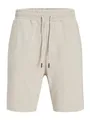 JACK & JONES Herren Bermuda Sweat Shorts Kurze Komfort Fit Hose Knielang mit Seitentaschen, Farben:Sand, Größe:M