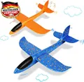 Kinderflugzeug Styropor Wurfgleiter mit 2 Flugmodi, langlebig, bis 40 m Flugdist