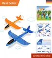 Aerodynamische Styroporsegelflugzeuge - 2er Pack für Kinder mit 40m Reichweite