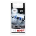 Bosch W5W Ultra White Halogen-Glühlampe für Auto-Scheinwerfer, 12 V 5 W, mit modernem weißem LED-Look - Lampensockel Typ W2,1x9,5d - 2er-Pack Ersatz-Scheinwerferlampen
