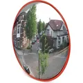 Wiltec Verkehrsspiegel 45 cm konvex, runder Sicherheitsspiegel mit 160-160° Sichtfeld, Konvexspiegel aus Polycarbonat, Überwachungsspiegel für A...