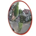 Verkehrsspiegel 45 Cm Konvex, Runder Sicherheitsspiegel Mit 130-160° Sichtfeld, Konvexspiegel Aus Polycarbonat, Überwachungsspiegel Für Ausfahrten Inkl. Montagematerial - Wiltec