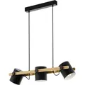 Eglo Hängeleuchte Hornwood Schwarz Creme 78 X 21 X 110 Cm Deckenlampen & Kronleuchter