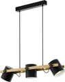 Eglo Hängeleuchte Hornwood schwarz creme 78 x 21 x 110 cm  Deckenlampen &